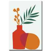 Painting by Numbers Art Minimalism Leaf in Vase